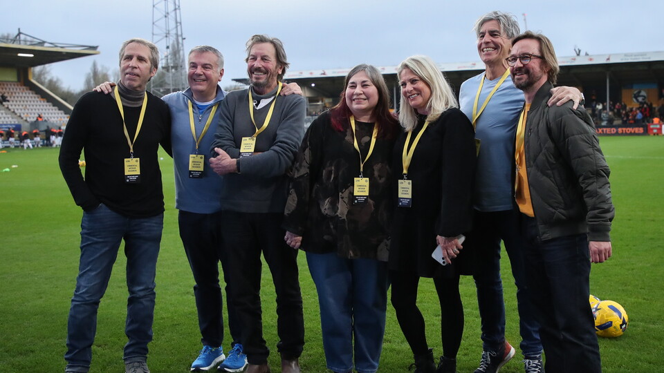 Sponsors at the Cledara Abbey Stadium