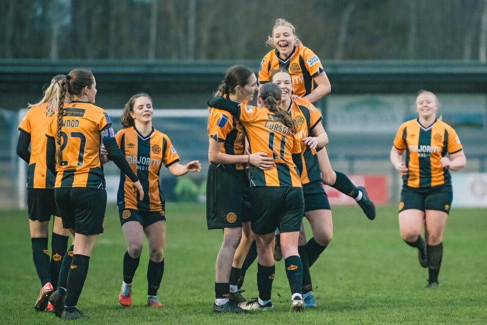 Cambridge United Women celebrate