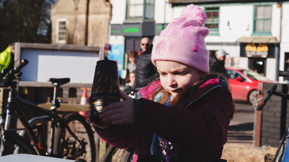 A young fan in the Junior U's Kids' Zone