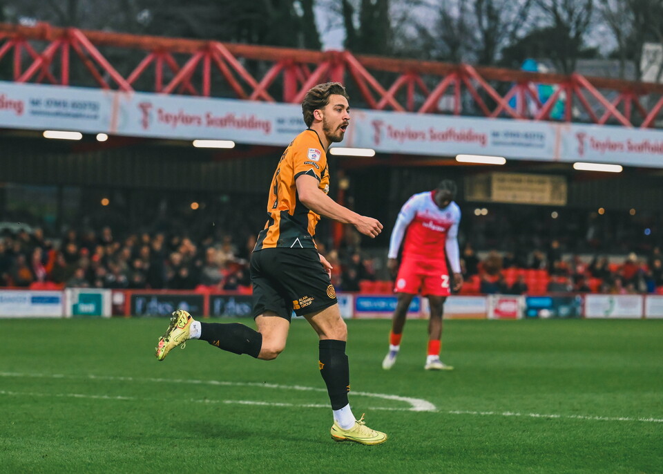 Appere celebrates against Accrington