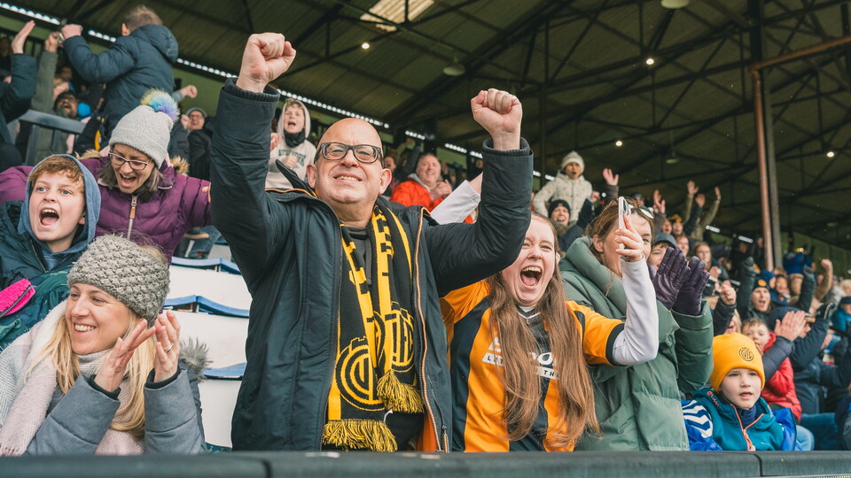 Fans at Cambridge United Women's game