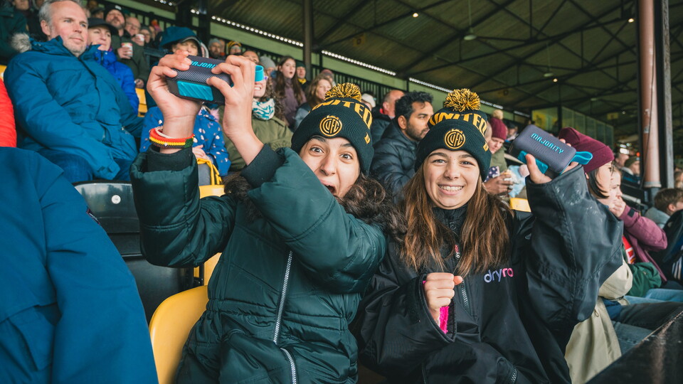 Fans at Cambridge United Women's game