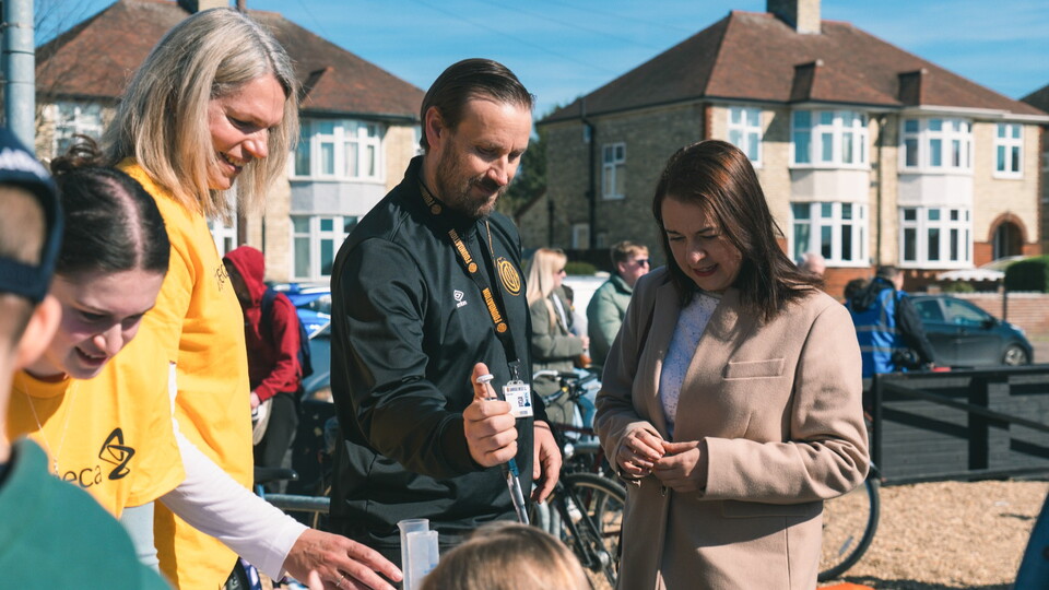 MP Stephanie Peacock visiting the Cledara Abbey Stadium