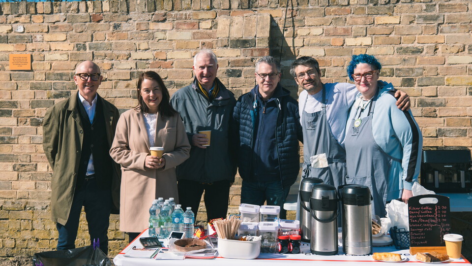 MP Stephanie Peacock visiting the Cledara Abbey Stadium