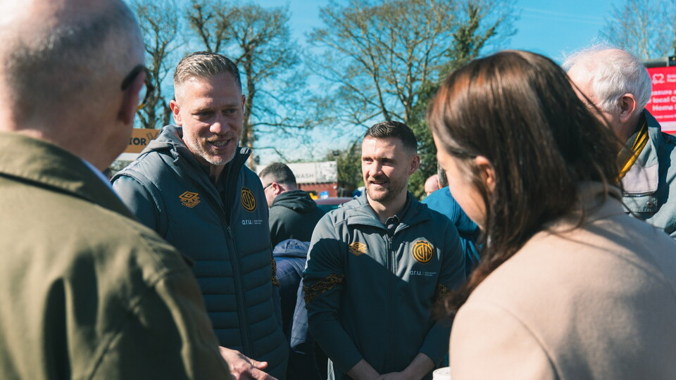 MP Stephanie Peacock visiting the Cledara Abbey Stadium