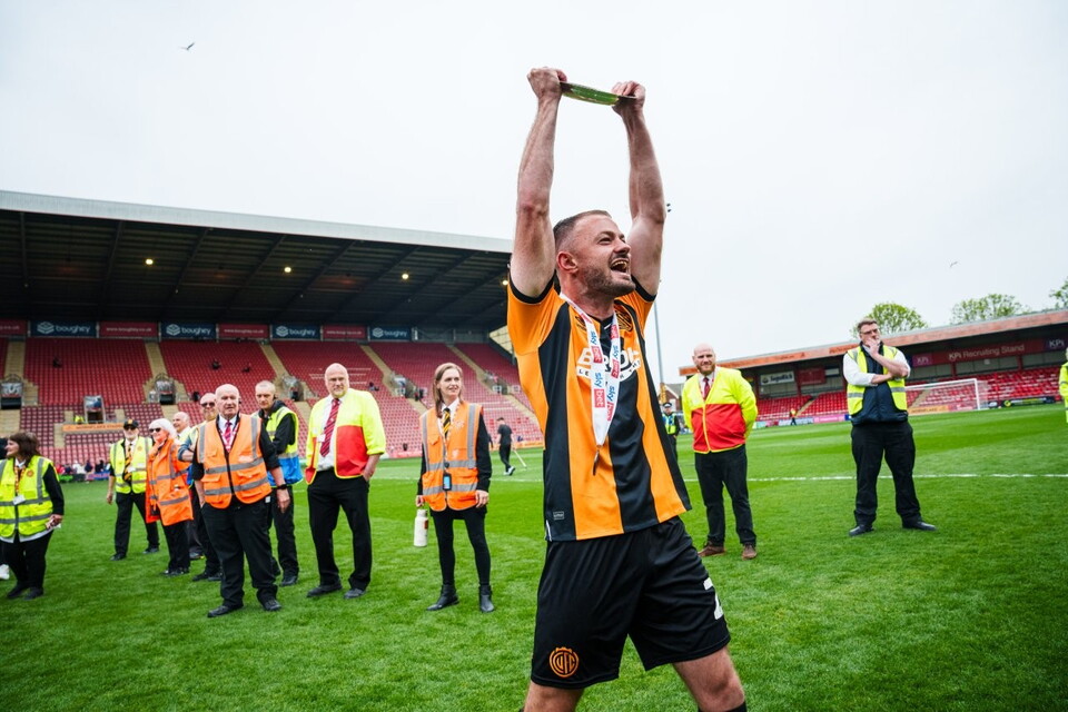 Cambridge United celebrate promotion