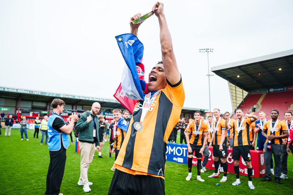 Cambridge United celebrate promotion