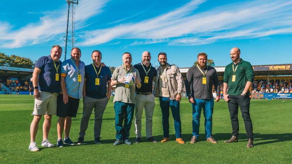 Match Sponsors on the pitch