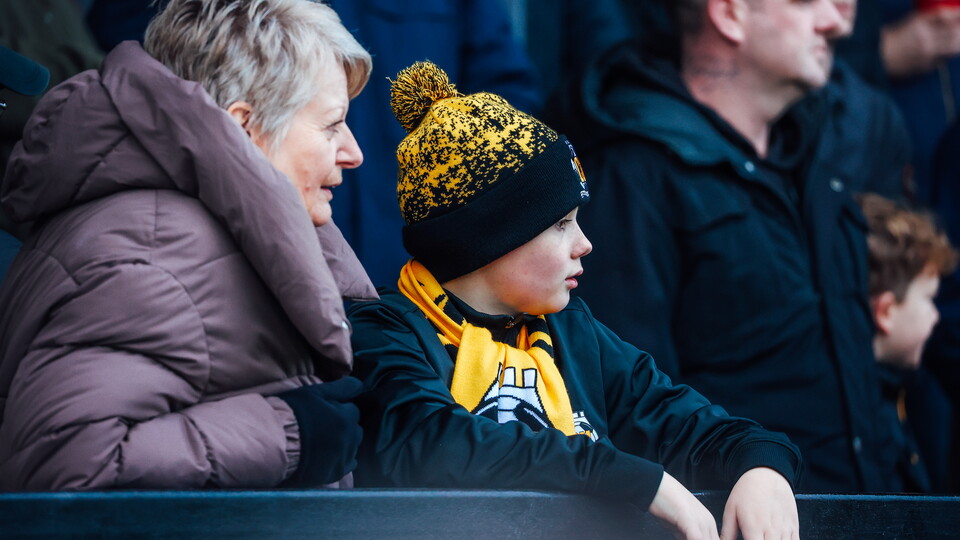 United fans watch the game