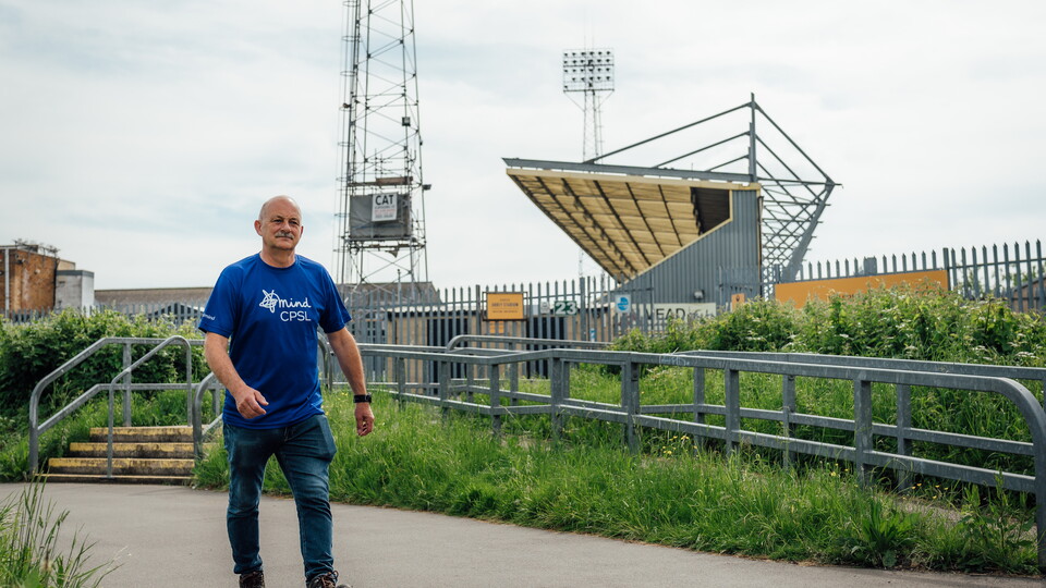 Ian Darler walks for CPSL Mind