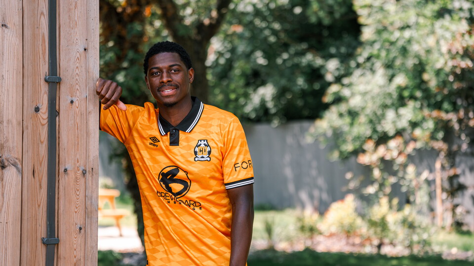 Sullay Kaikai poses at the training ground