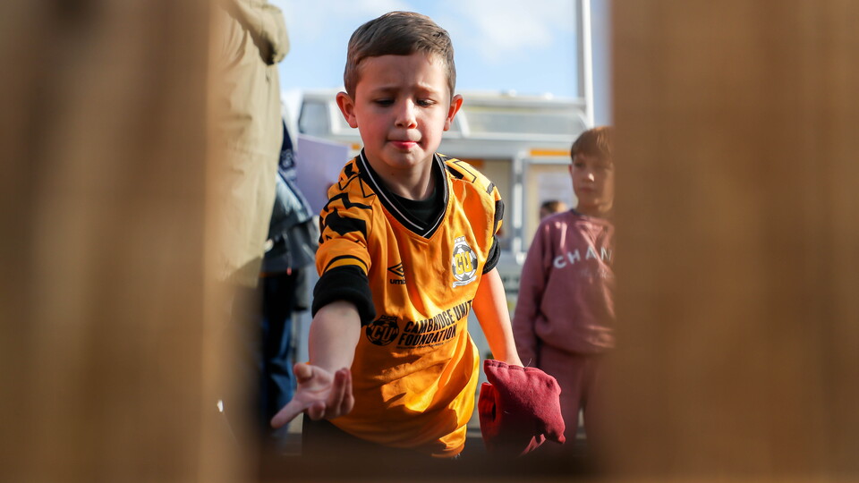 Young fan in the Kids' Zone