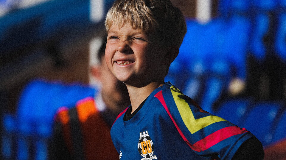 A young Cambridge United fan