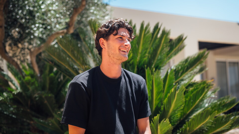 Zeno Ibsen Rossi at the team hotel in Portugal