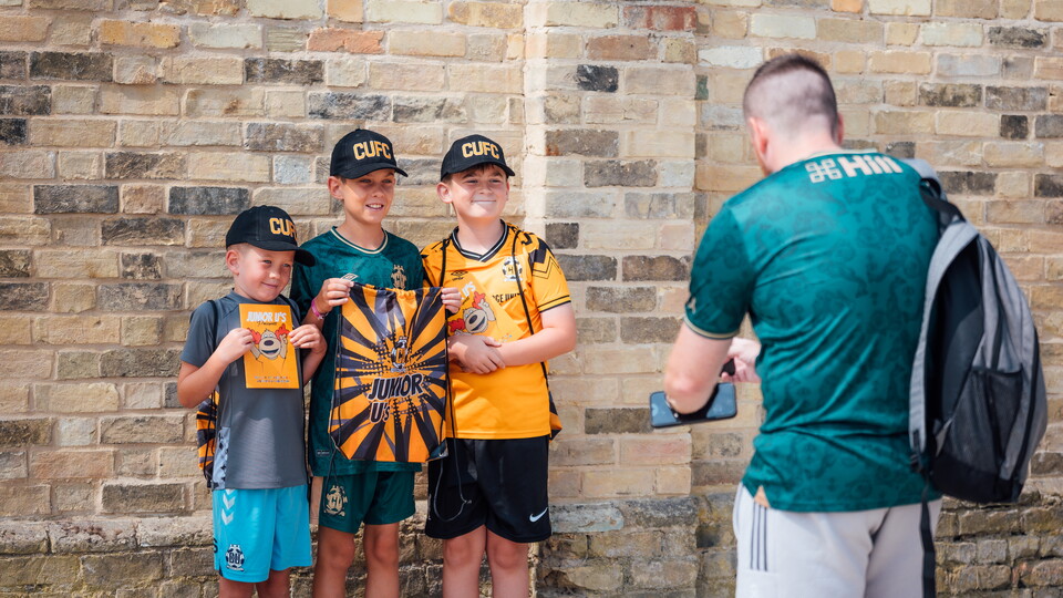 A family photo at the Cledara Abbey Stadium