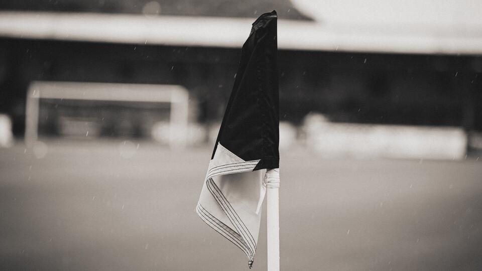 Black and White Corner Flag
