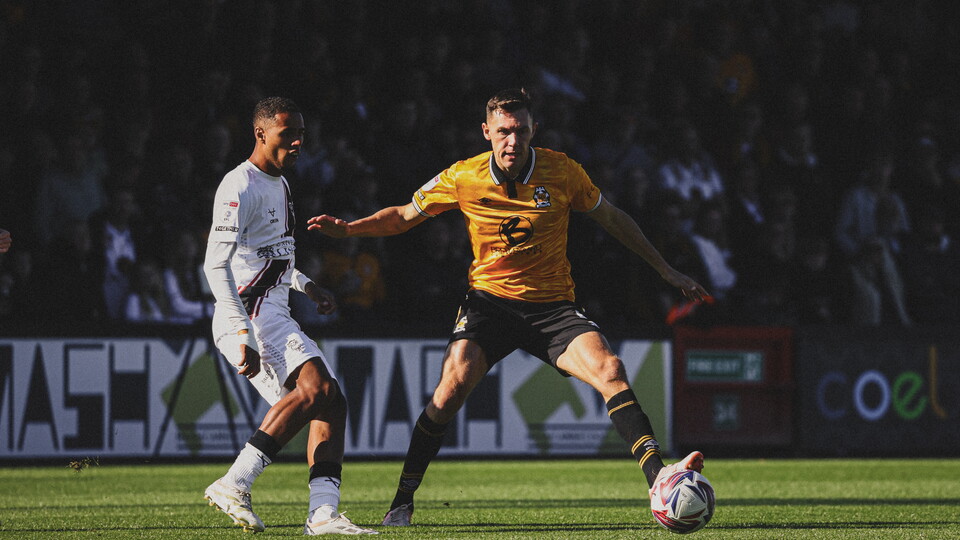 Paul Digby in action vs Lincoln City