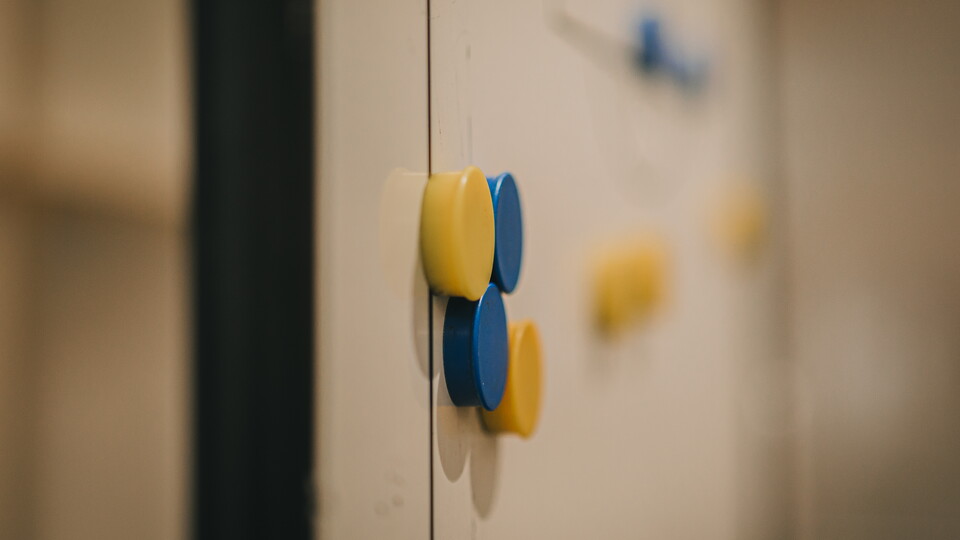 A close-up of a tactics board