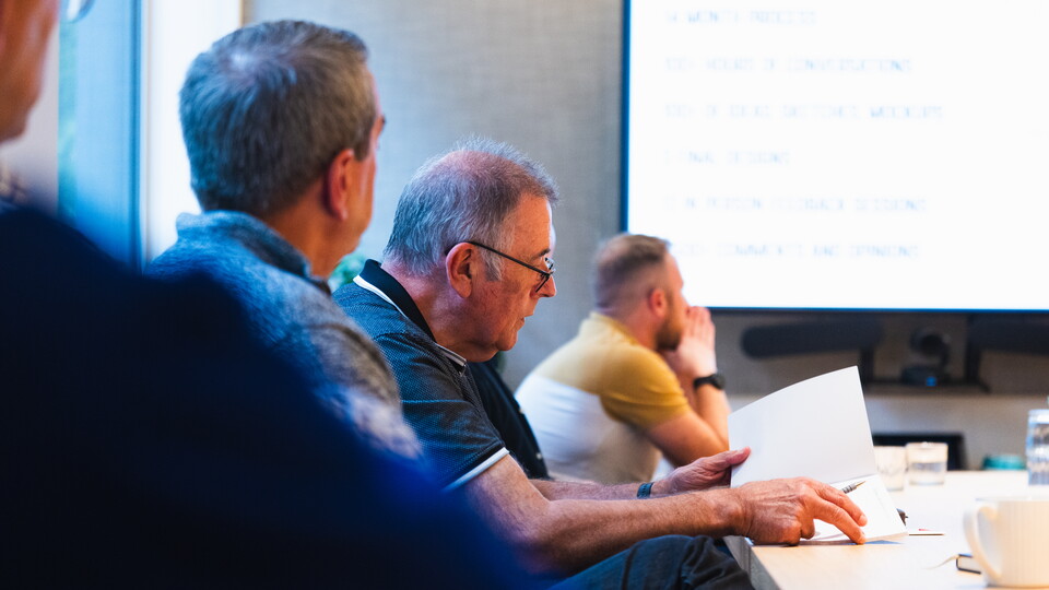 Photo from inside a Shadow Board meeting