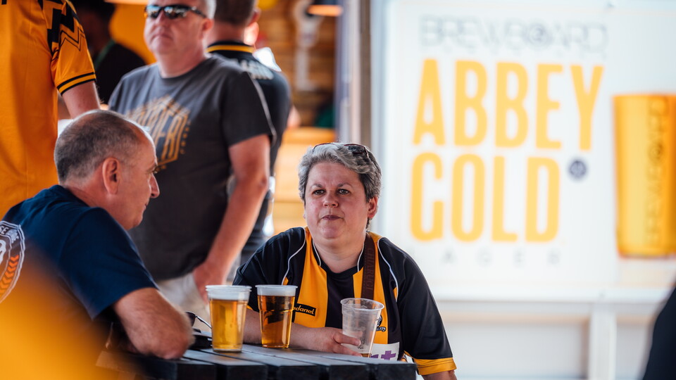 Supporters in the NRE Fan Zone