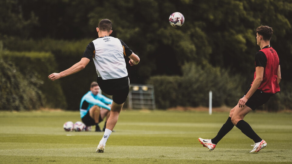 Players in training. 