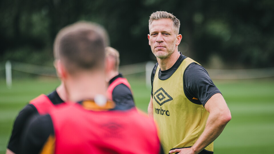 Michael Morrison in training