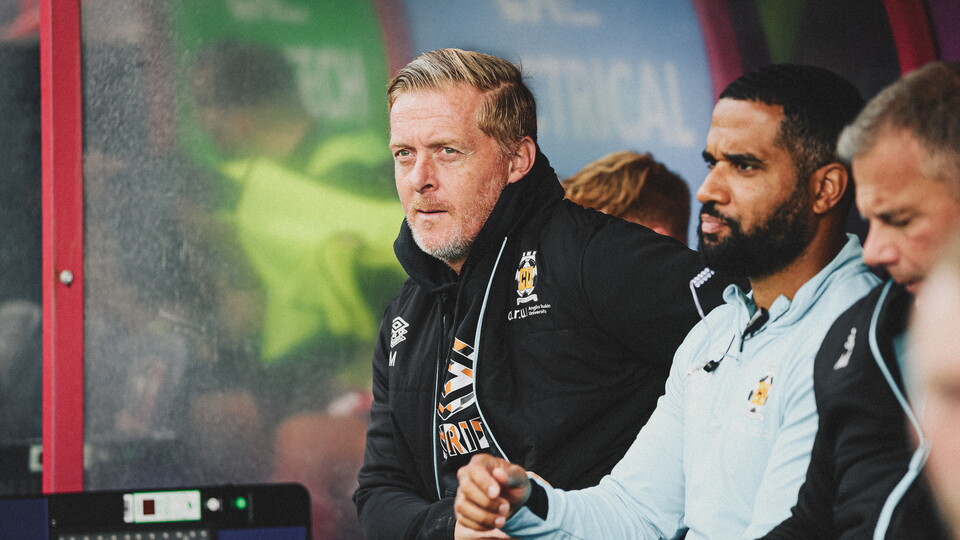 Garry Monk in the dug-out