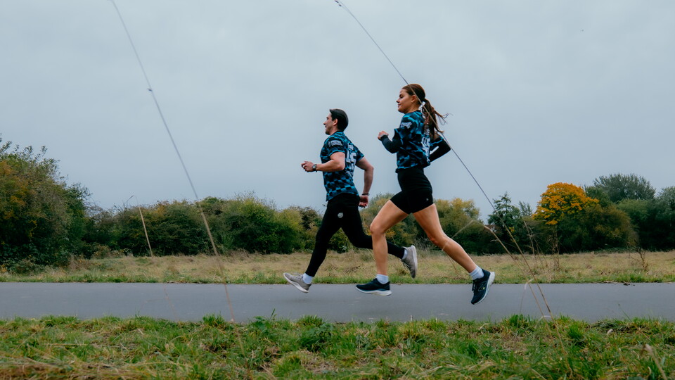 Team Cambridge United taking on the Prostate United challenge