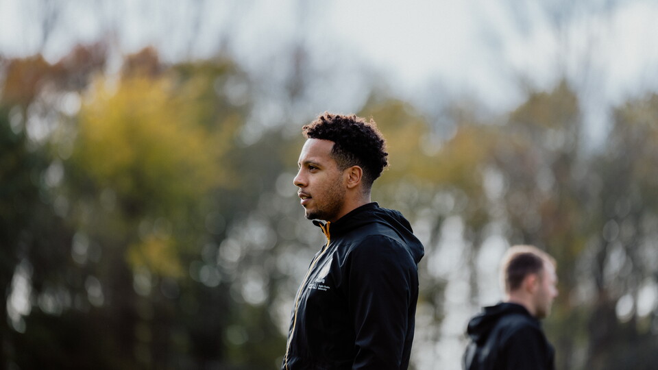 Korey Smith in training