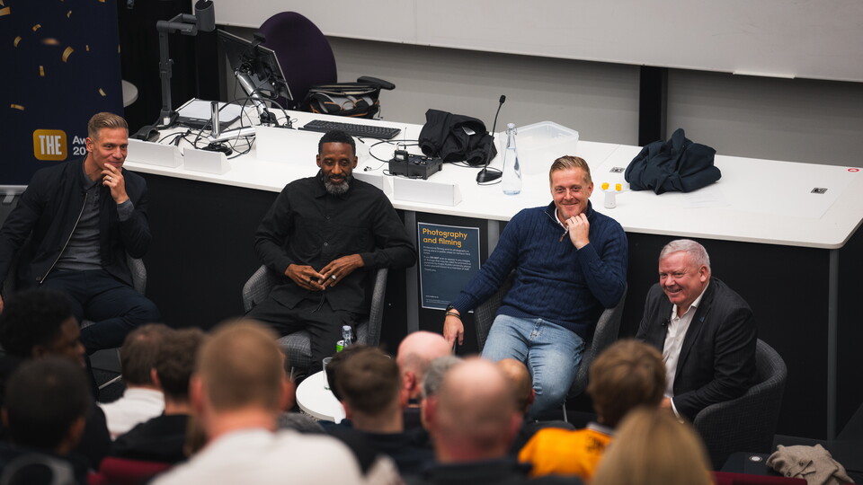 Garry Monk, Jason Euell and Michael Morrison at ARU