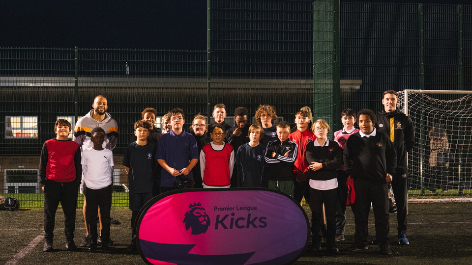 Paul Digby and Jordan Cousins at PL Kicks for EFL Week of Action