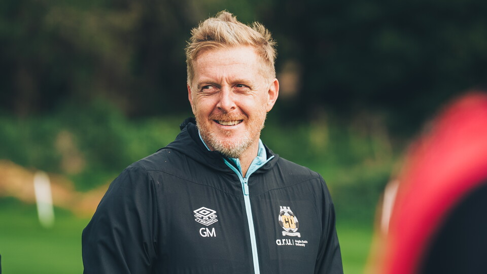 Garry Monk in training