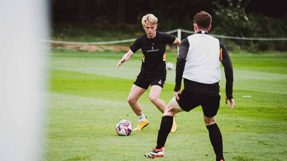 Liam Bennett in training