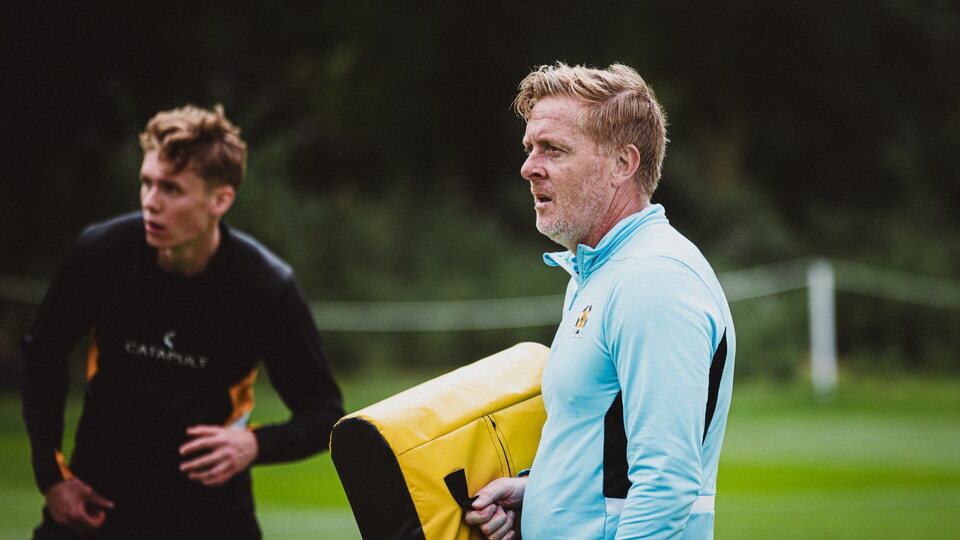 Garry Monk in training