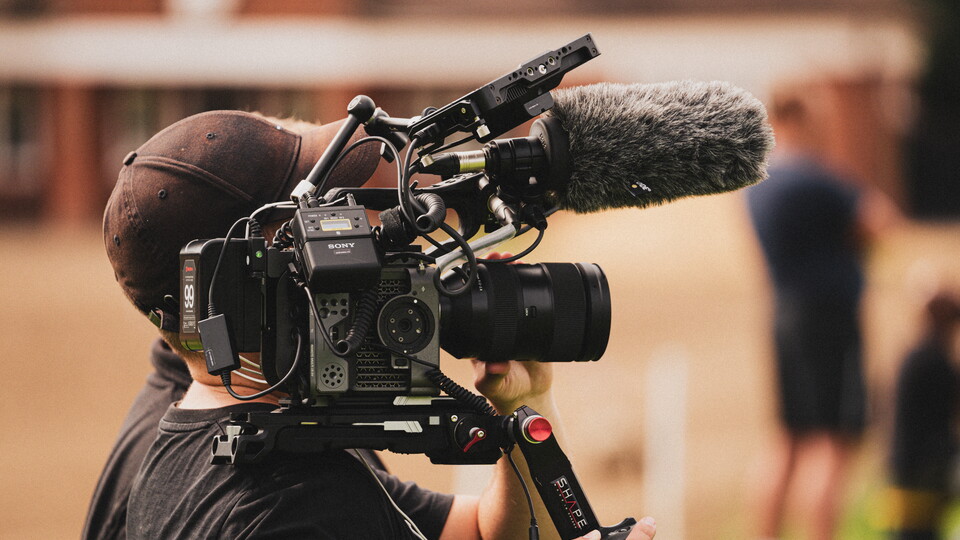 A TV camera at the Cledara Abbey