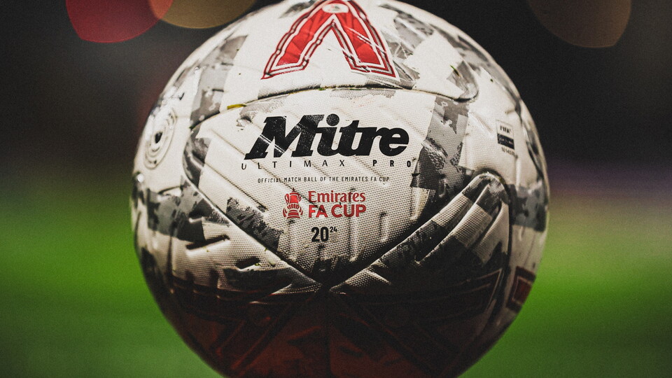 The Mitre Emirates FA Cup ball