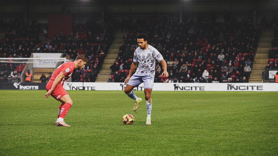 Korey Smith in action vs Leyton Orient
