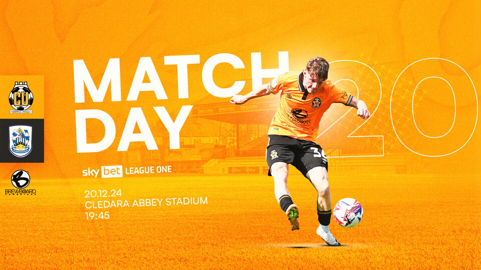 Matchday graphic for Cambridge United vs Huddersfield Town