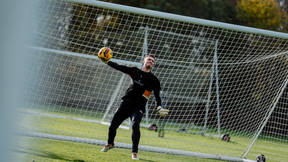 Jack Stevens in training