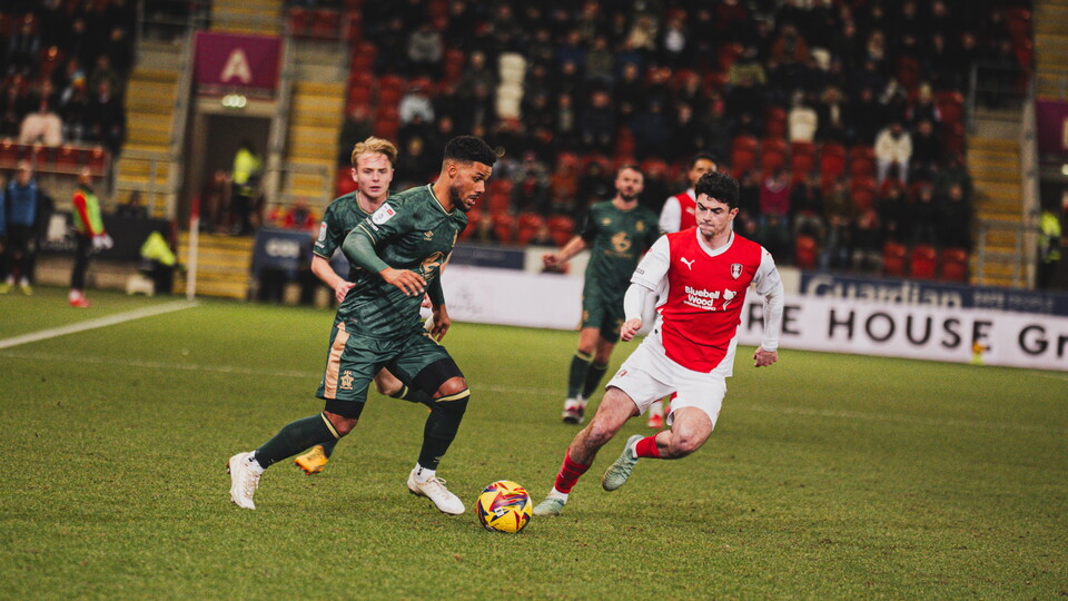 Kachunga in action vs Rotherham