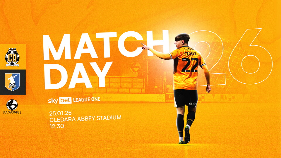 Matchday graphic for Cambridge United vs Mansfield Town