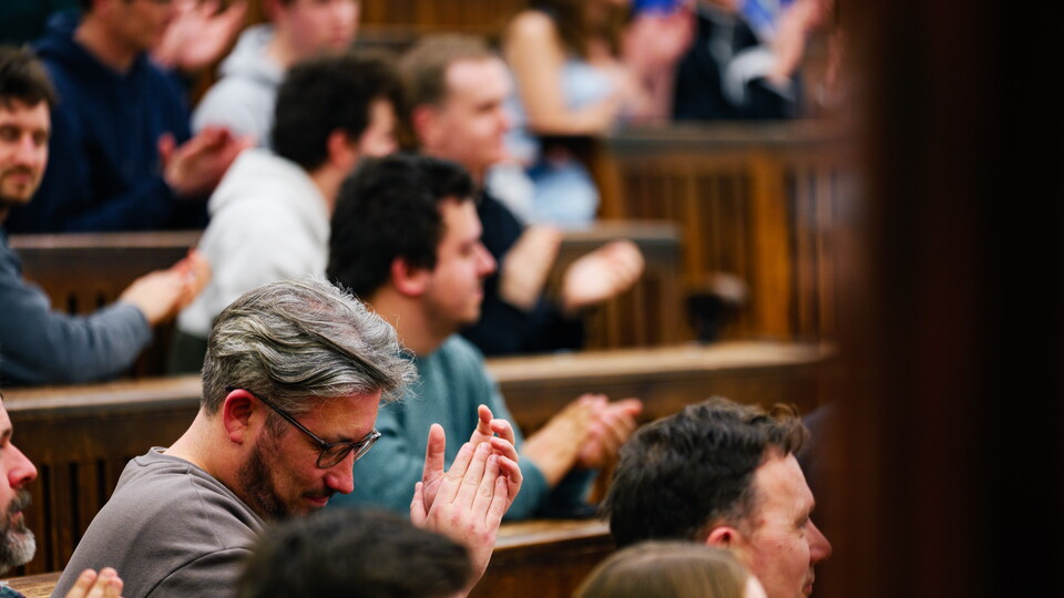 Attendees at a Footnotes event