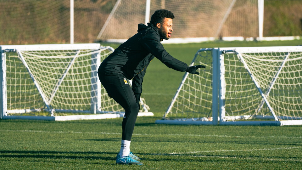 Jordan Cousins in training
