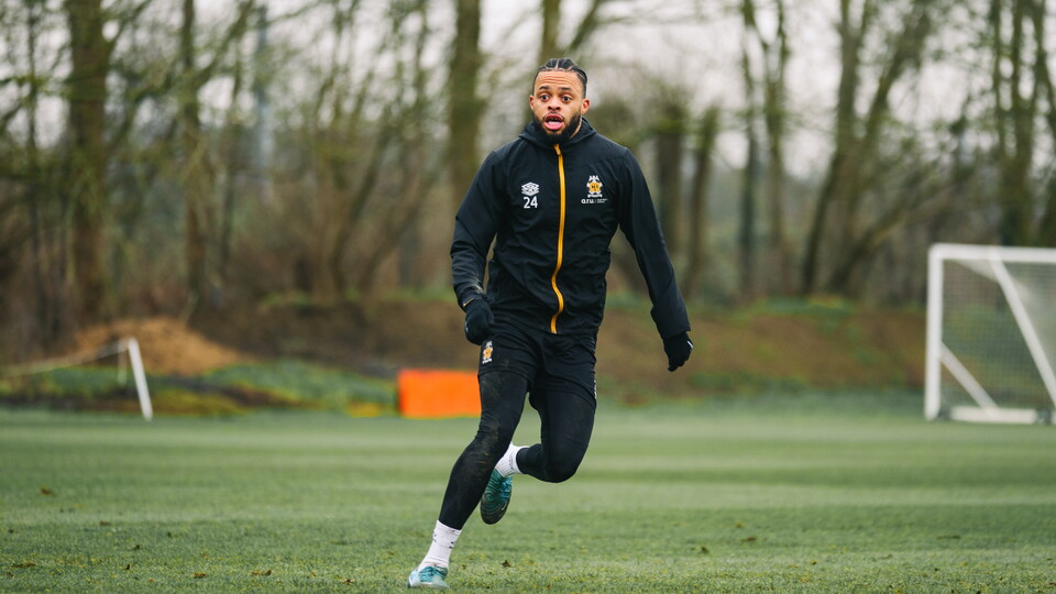 Jordan Cousins during training