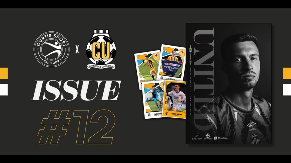 Graphic promoting Cambridge United Matchday Programme