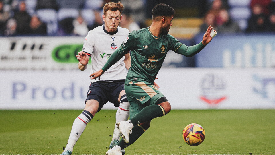 Kachunga in action vs Bolton