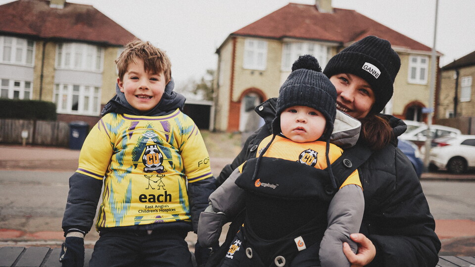 Fans at the Cledara Abbey Stadium
