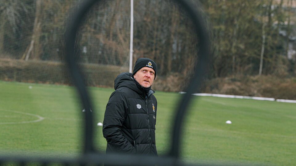 Garry Monk in training