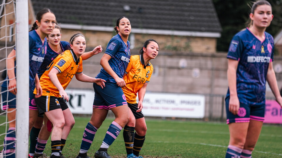 Cambridge United Women in action Vs Dulwich Hamlet