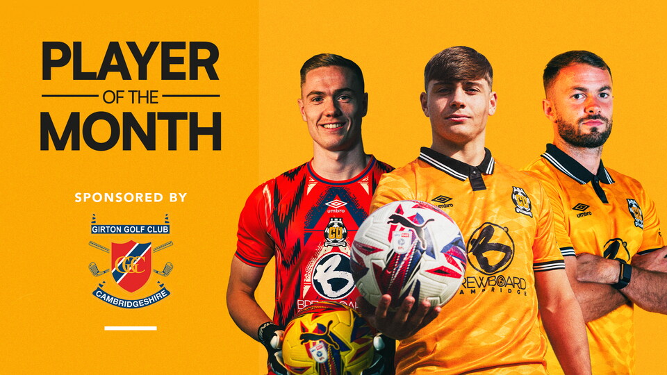 Player of the Month graphic